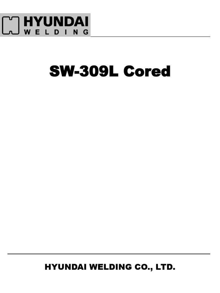 SW-309L Flux Cored Welding Wire Guide | PDF | Stainless Steel | Steel