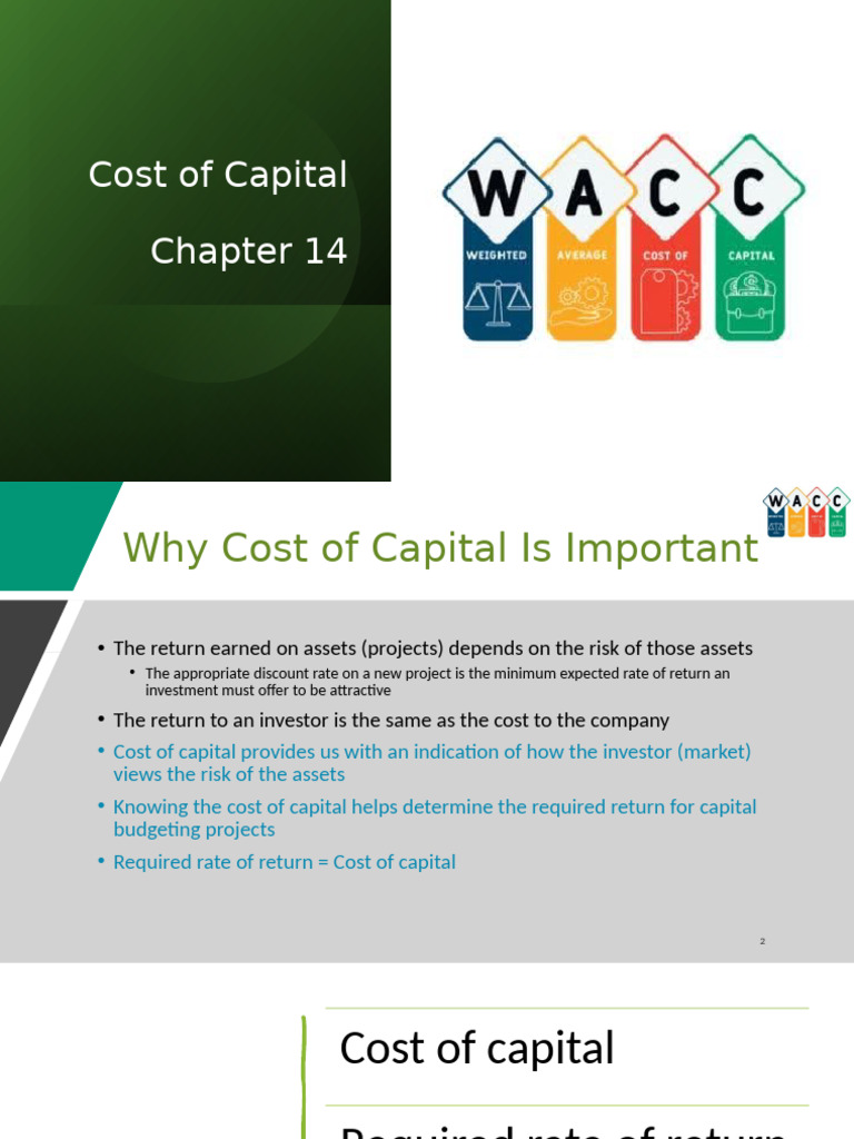 Understanding Cost of Capital and WACC | PDF | Cost Of Capital ...