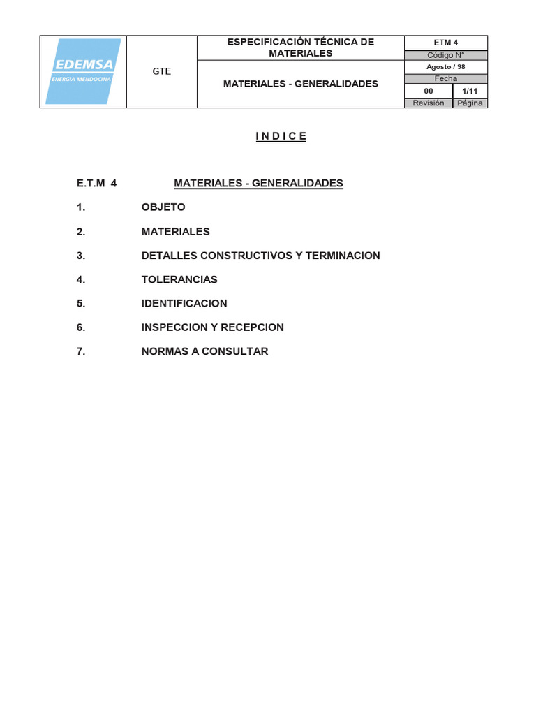 Etm 4 | PDF | Tornillo | Materiales