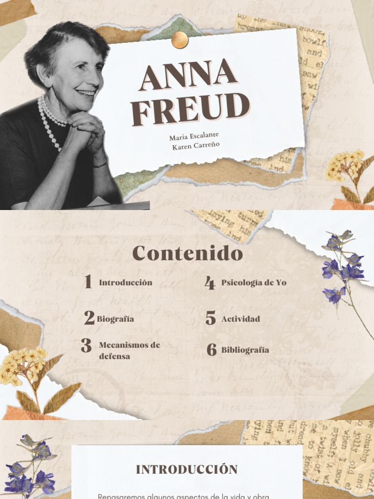 Anna Freud y los mecanismos de defensa | PDF | Sigmund Freud ...