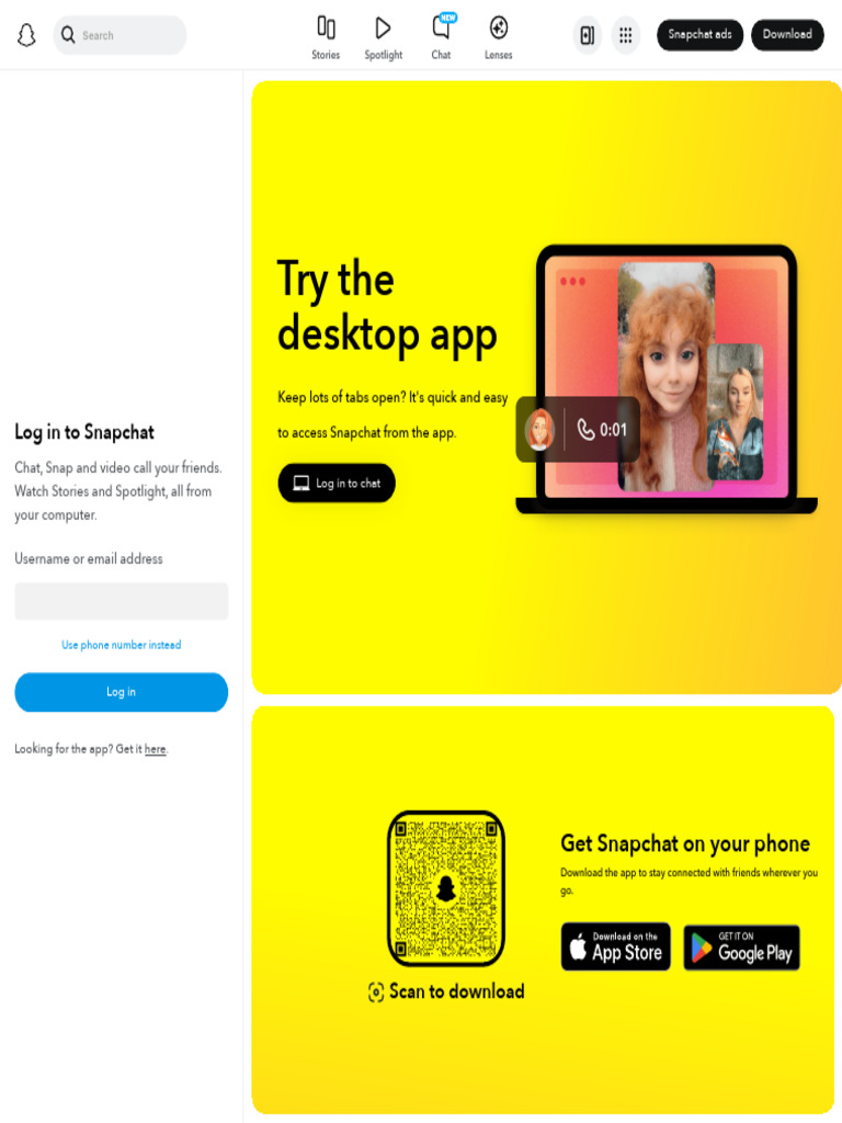Download Snapchat App for Mobile & Desktop | PDF