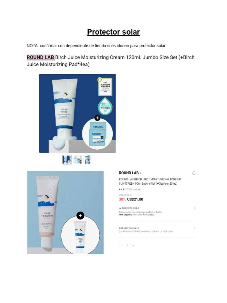 Best Sunscreens and Skincare Sets | PDF