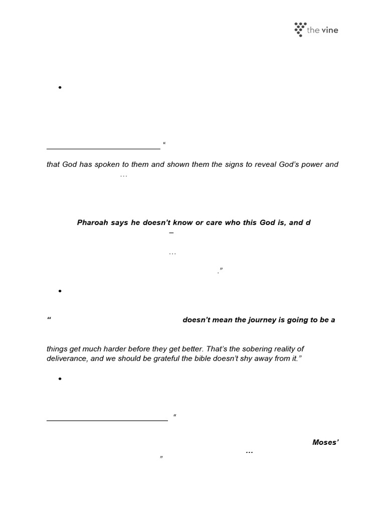 Worksheet It+Gets+Worse+Before+It+Gets+Better 11JUN23 | PDF | Moses ...