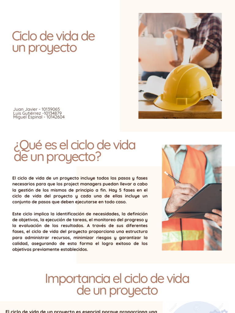 Fases del Ciclo de Vida de un Proyecto | PDF | Evaluación del ciclo de ...