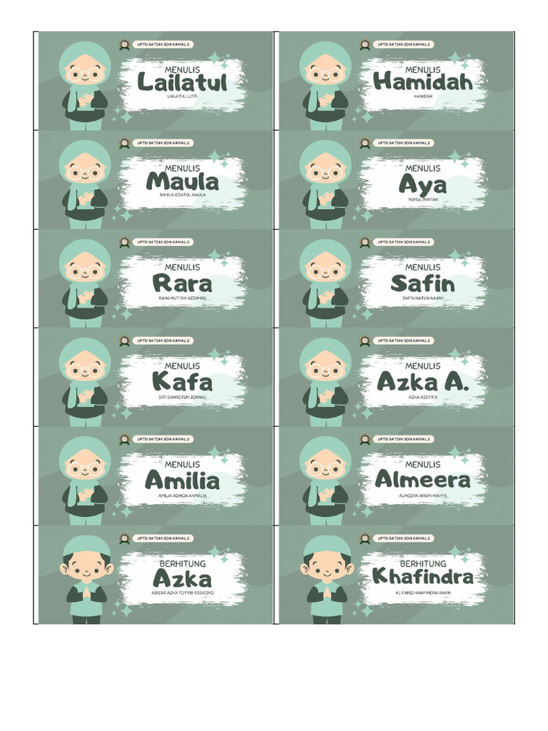 Nama Buku Berhitung Kelas 1 Print Pdf