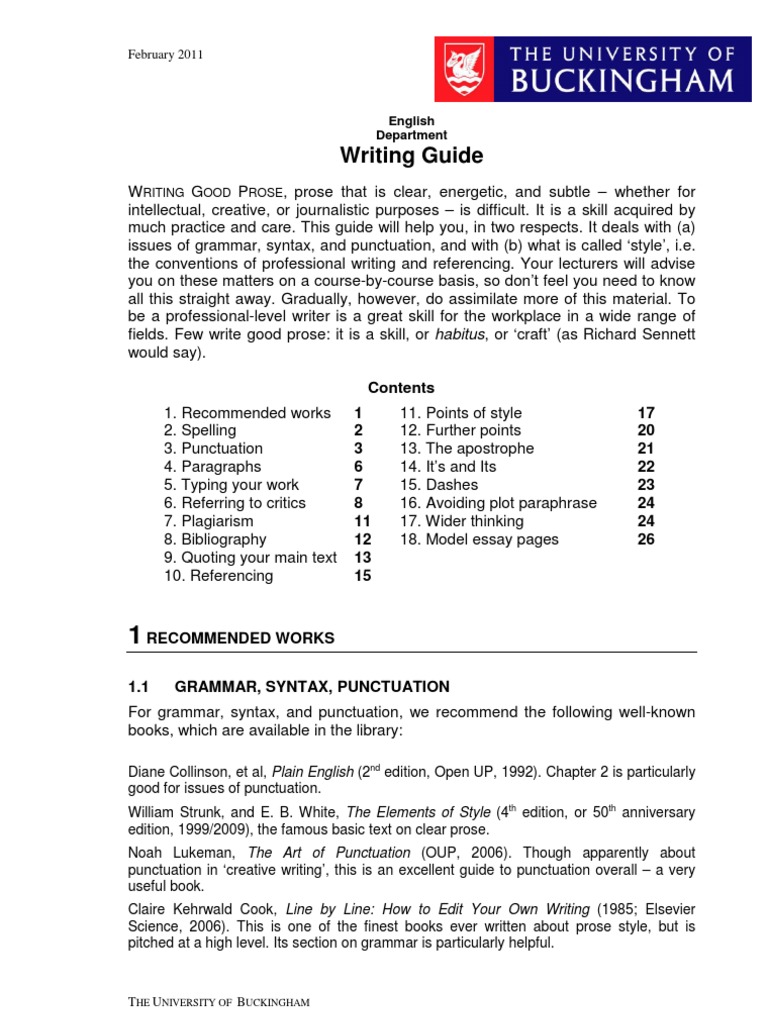 Writing Guide | PDF | Language Arts & Discipline | General Fiction