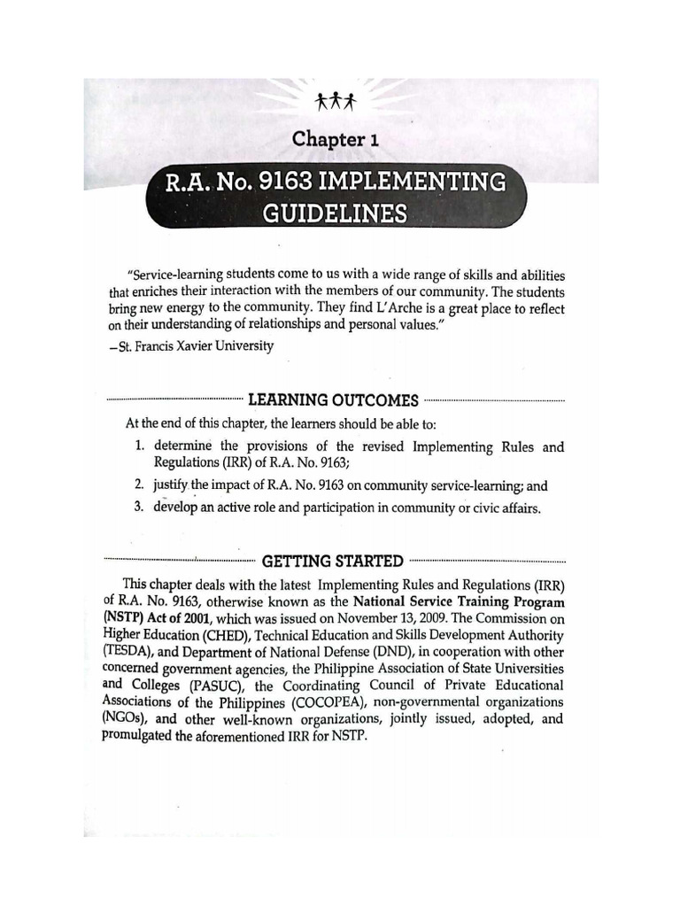 Chapter 1 NSTP 2 | PDF