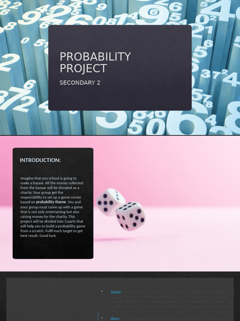 Probability Game Project for Charity | PDF