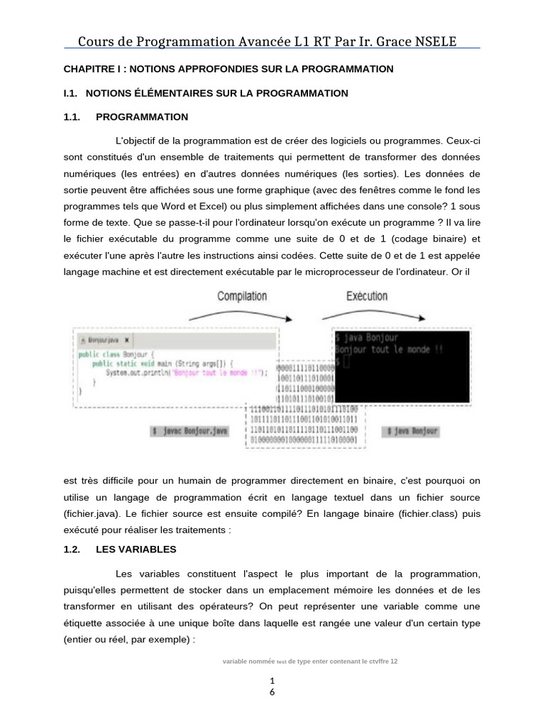 Cours de Programmation Avancée en Java | PDF | Java (Langage de ...