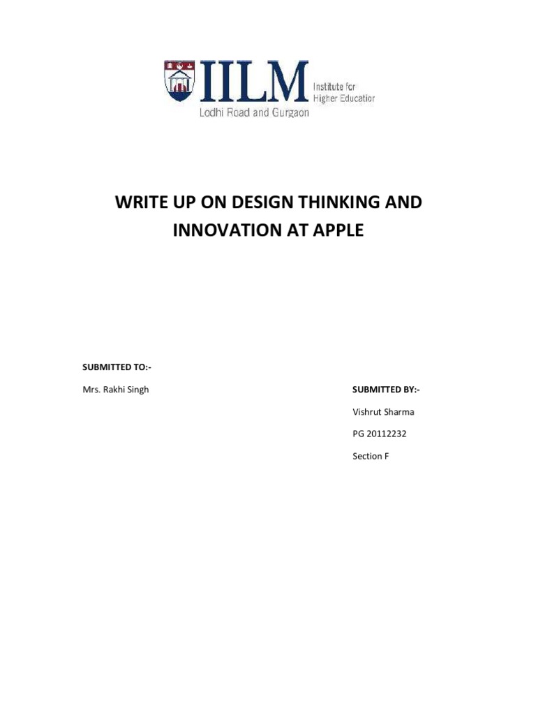 Apple Writeup | PDF | Apple Inc. | Steve Jobs