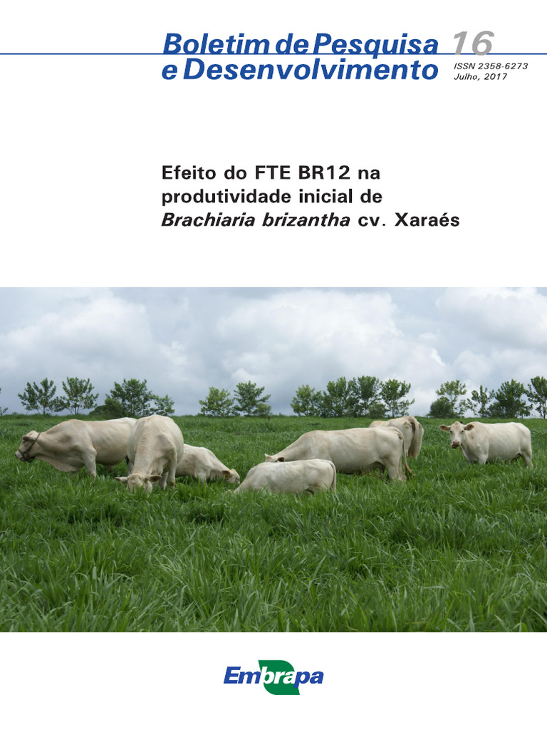 Efeito do FTE BR12 em Brachiaria Xaraés | PDF | Micronutriente | Nutrientes