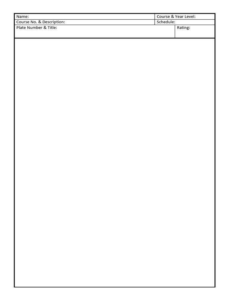 Plate format pdf