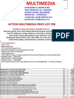 Action Multimedia Feb Price List