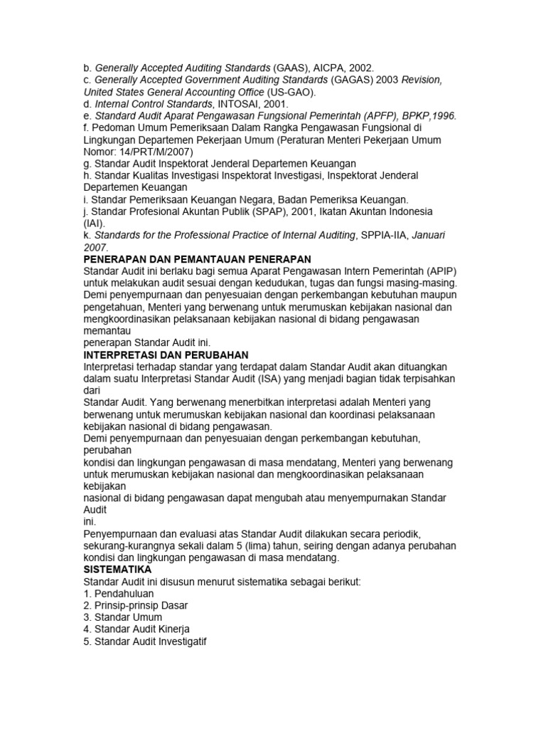 Rincian audit gabungan pdf