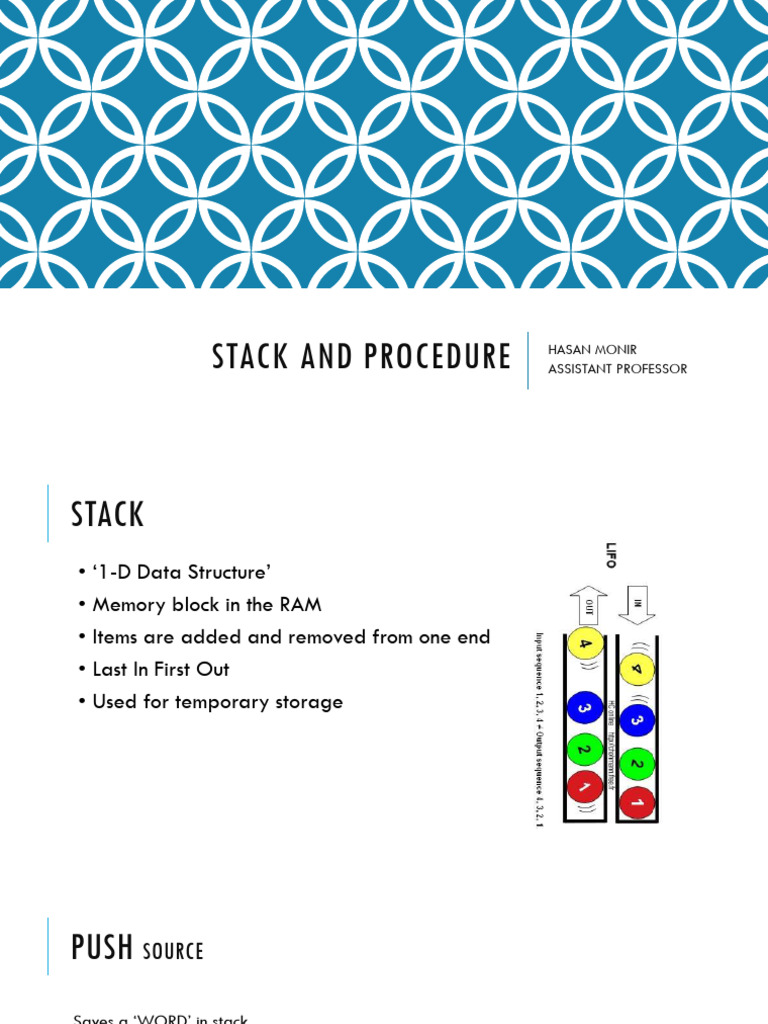9-Stack and Procedure | PDF