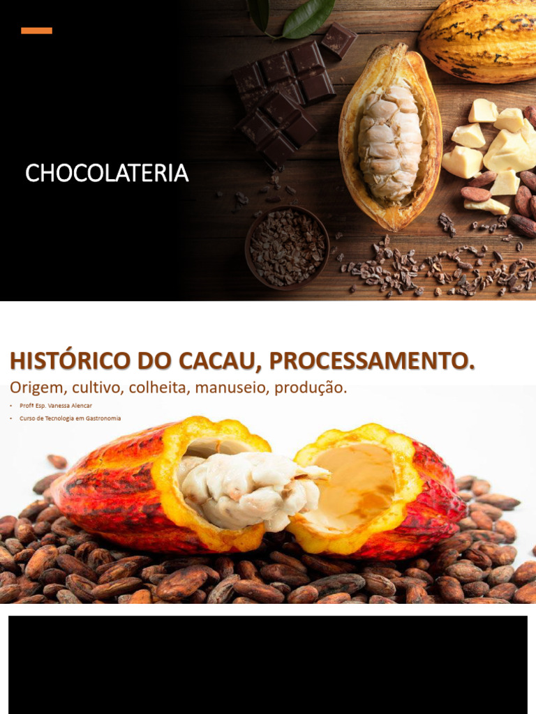 Fases da Produção do Cacau e Chocolate | PDF | Chocolate | Semente de cacau