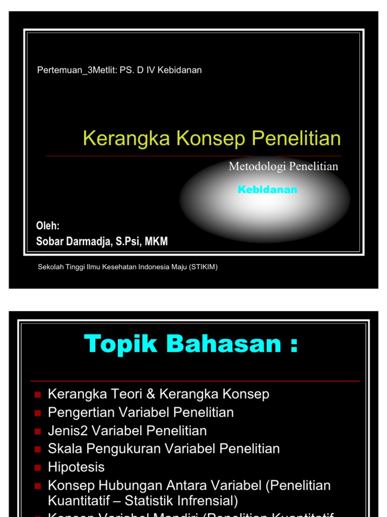Kerangka Konsep Penelitian | PDF