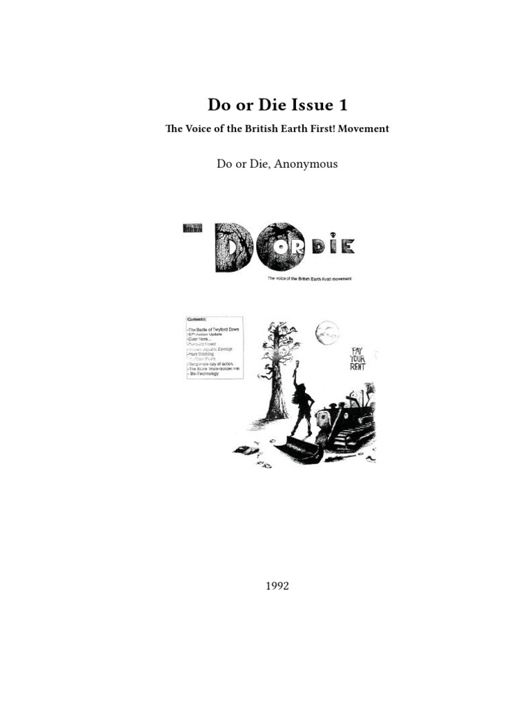 Do-or-Die-issue-1 | PDF | Chlorofluorocarbon | Greenhouse Gas