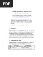 Ontology-Based Question Answering System