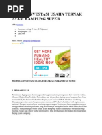 Download Proposal Investasi Ternak Ayam by Fajar Shidiq SN82658557 doc pdf