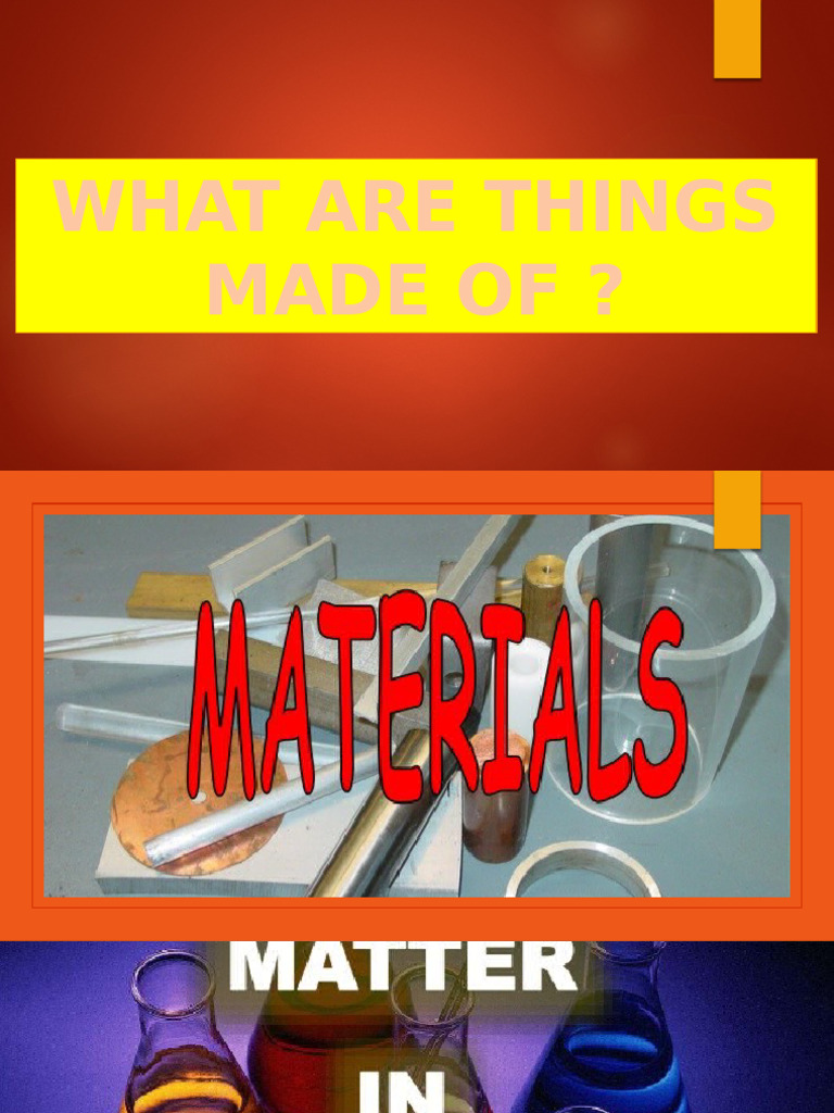 Materials of Everyday Objects | PDF