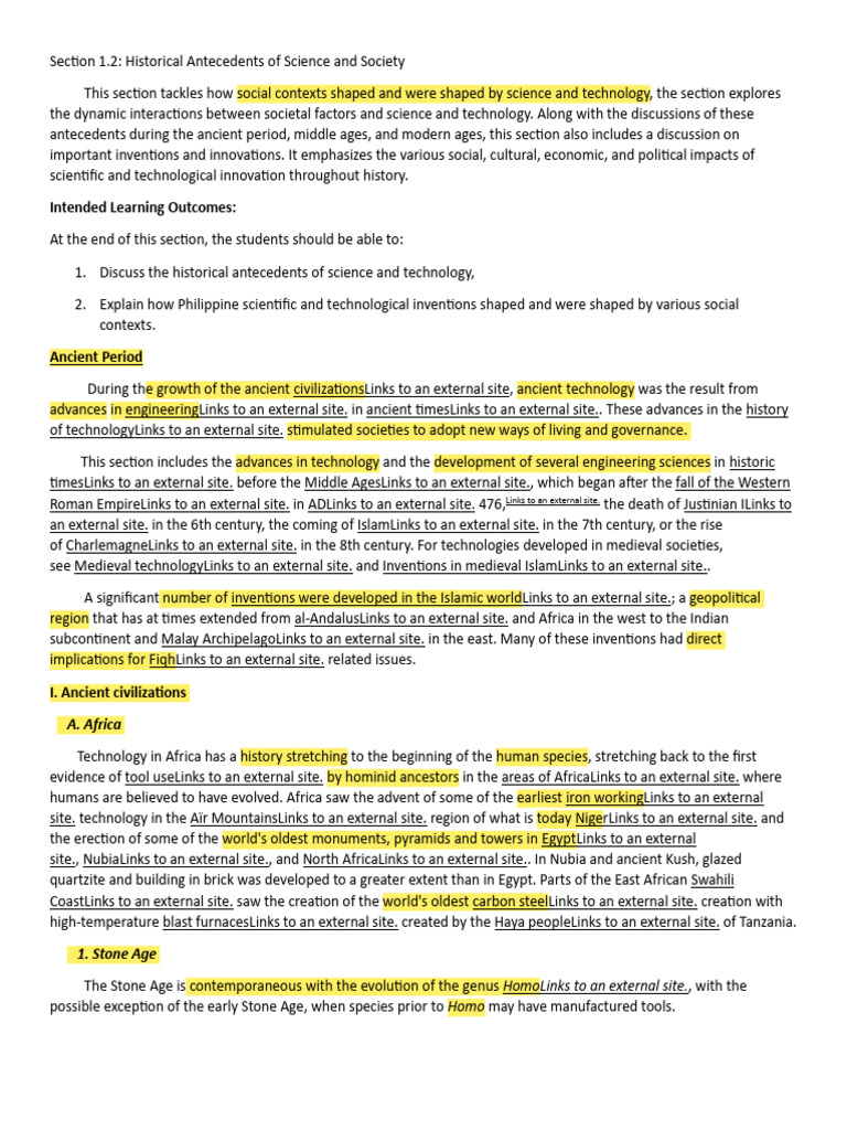 Science & Society: Historical Impacts | PDF | Chariot | Bronze Age