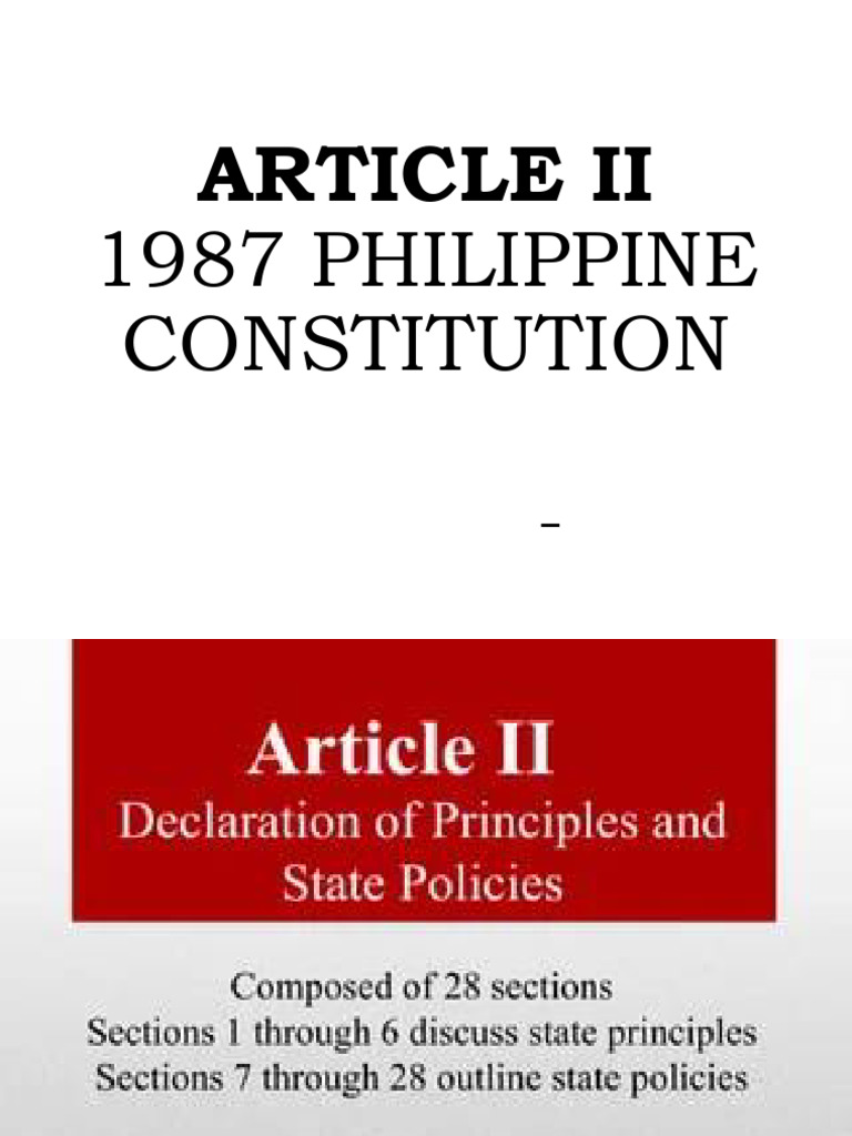 1987 Philippine Constitution Overview | PDF