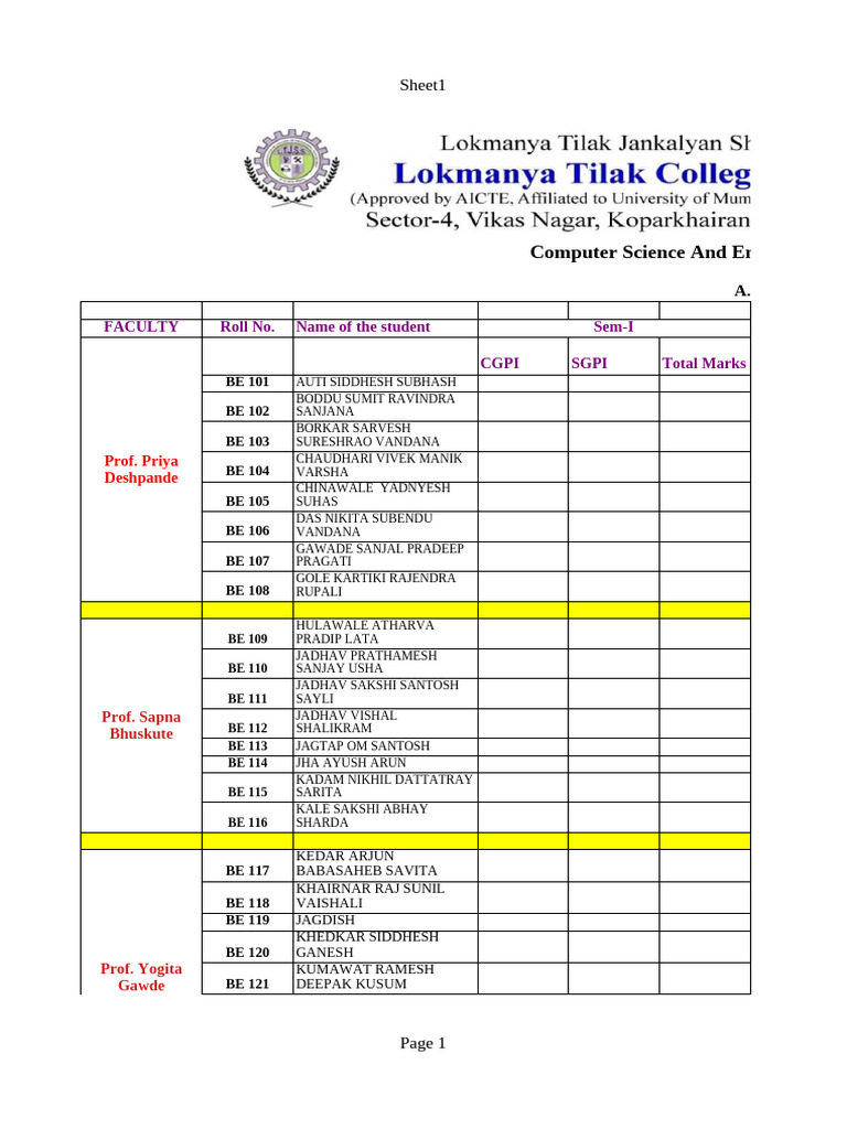 Be Student Data Verification Sheet 24 25 Pdf