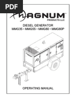 Download Magnum Diesel Generator Operating Manual Mmg 35-55-80-80p by Komatsu Nna SN82660149 doc pdf