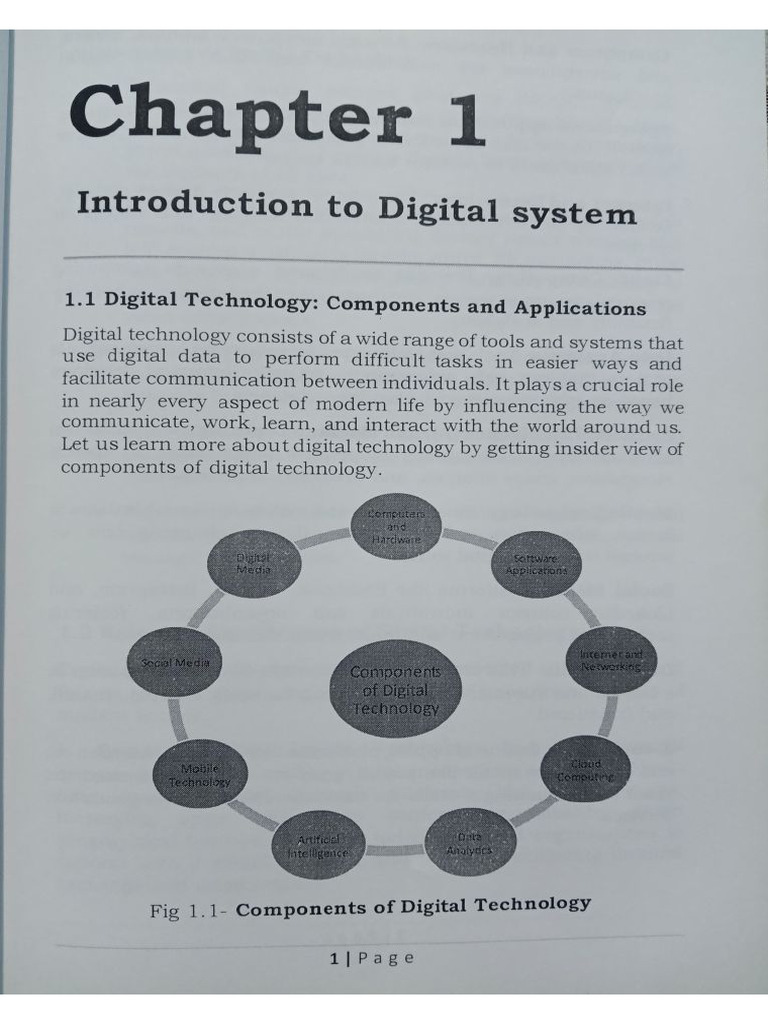 Digital Technology and Solutions CH - 1 | PDF