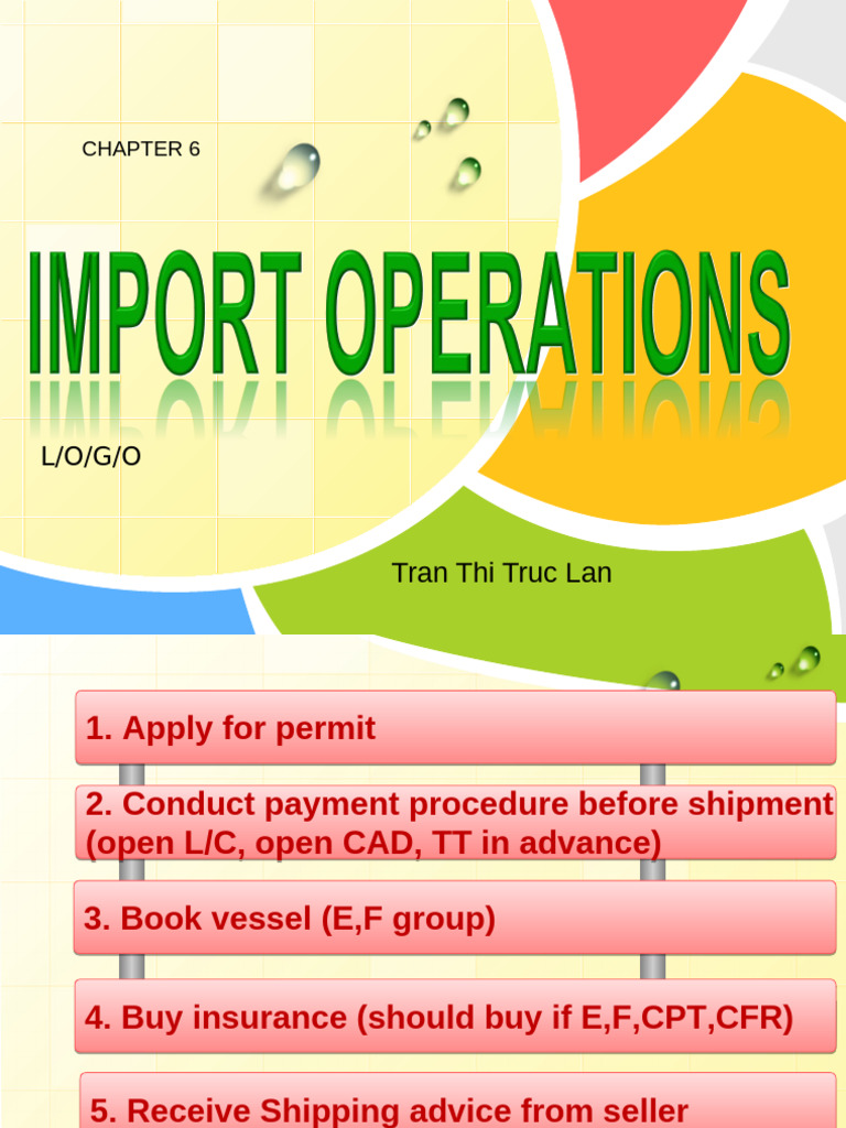 Chapter 6 - Import Operations | PDF