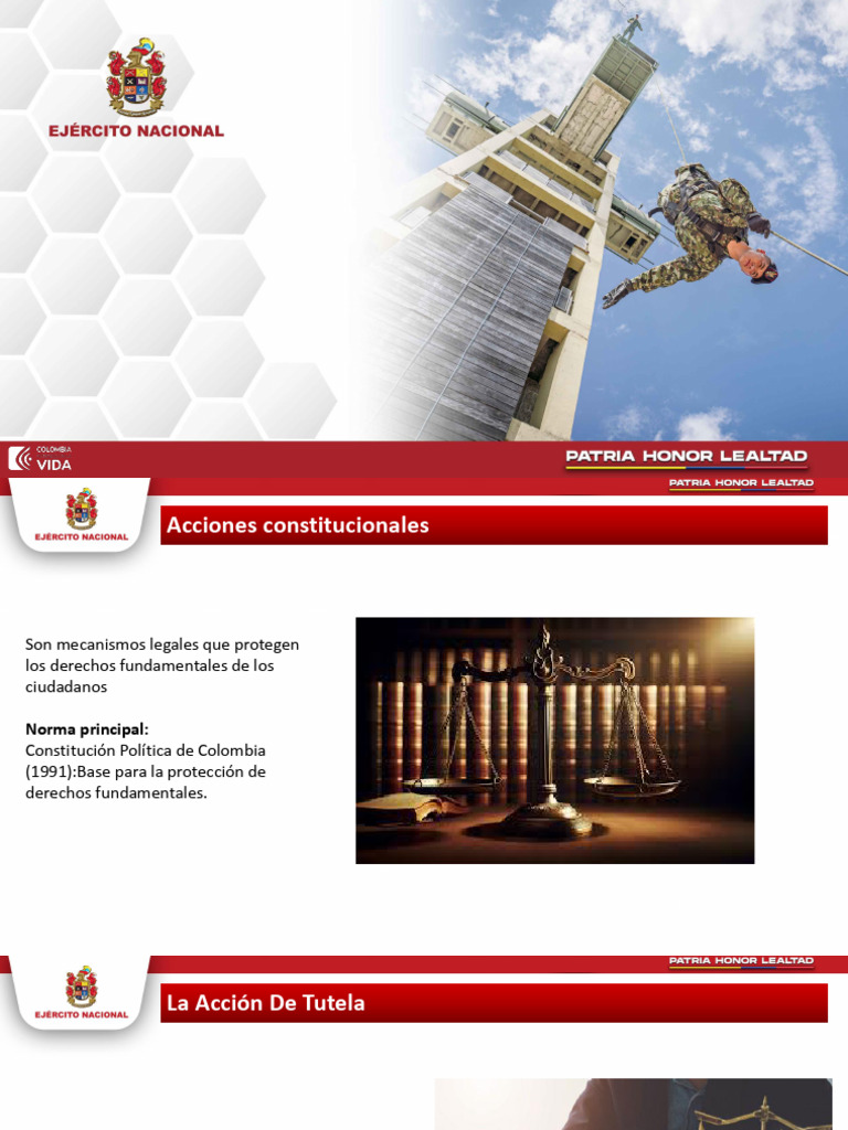 Acciones Constitucionales en Colombia | PDF
