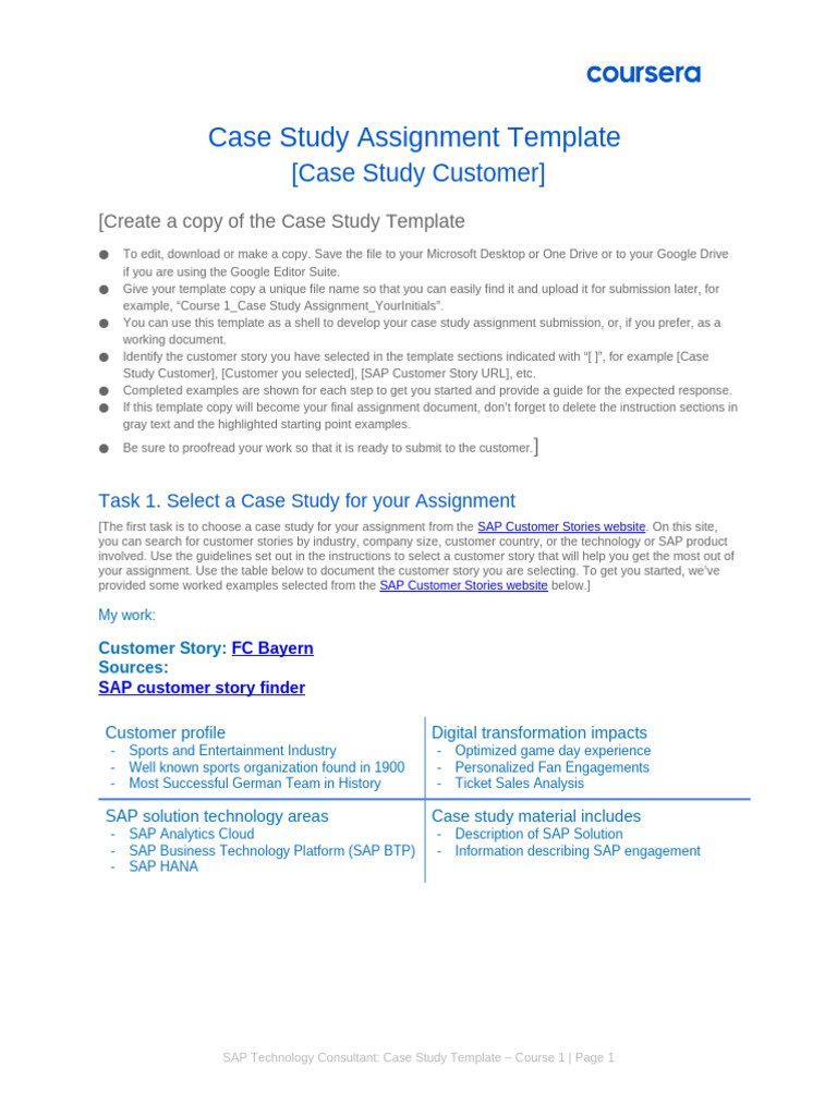 Course 1 - Case Study Assignment - KS | PDF | Swot Analysis | Analytics