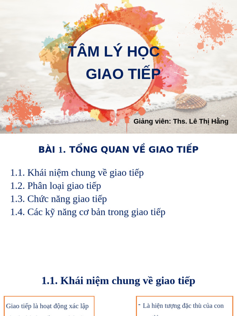 Tam Ly Hoc Giao Tiep - Gưi Lơp | PDF