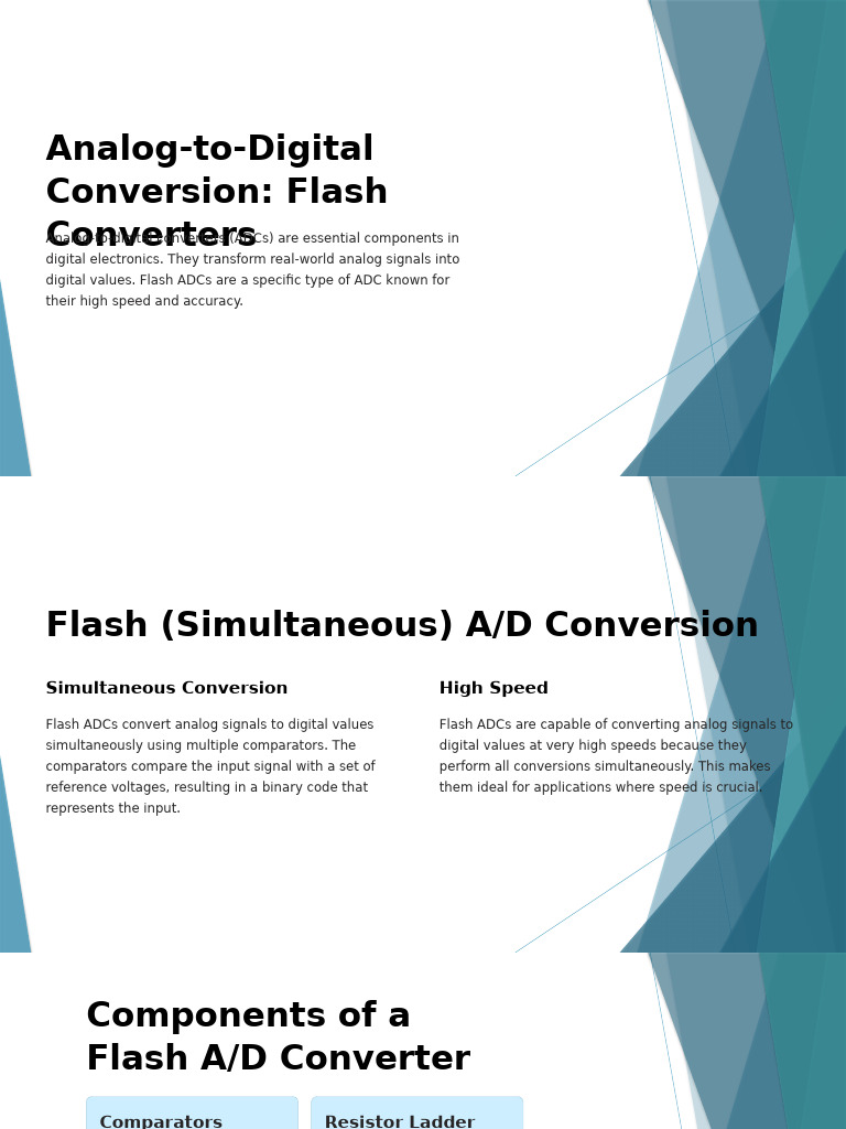 Analog to Digital Conversion Flash Converters (1) d4a0af2b 0799 4620 ...