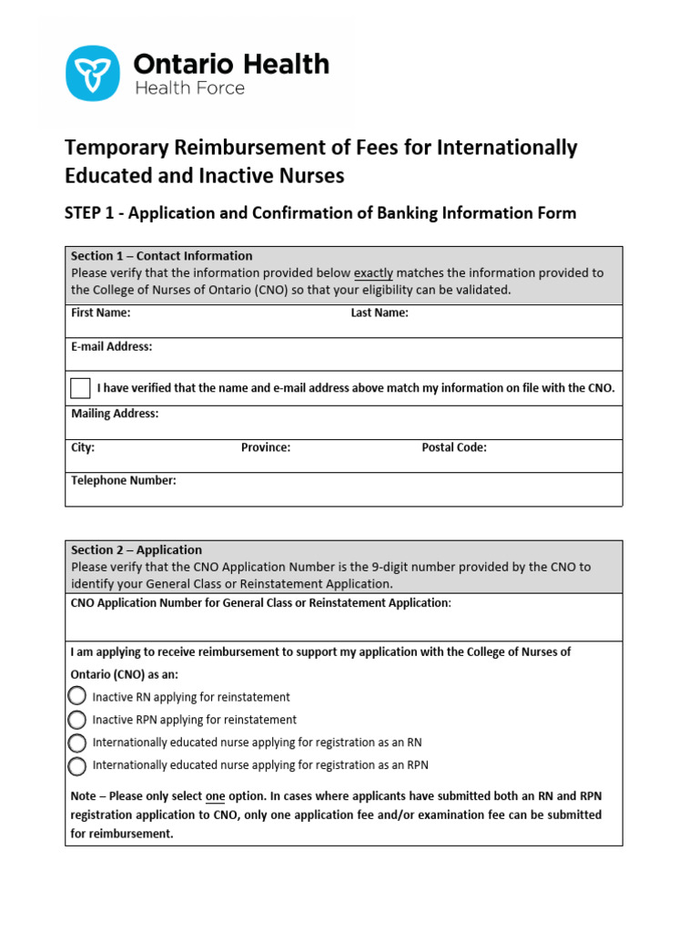 CNO Fee Reimbursement Application Guide | PDF | Banks
