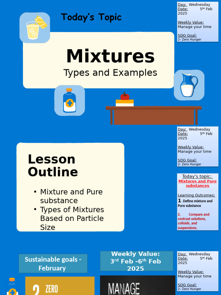 Understanding Mixtures and Pure Substances | PDF | Mixture | Suspension ...