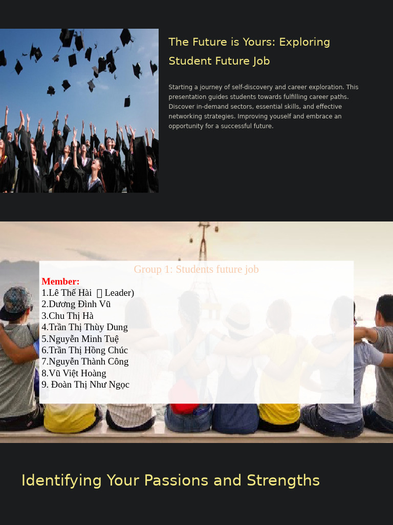 The Future Is Yours Exploring Student Career Paths | PDF ...