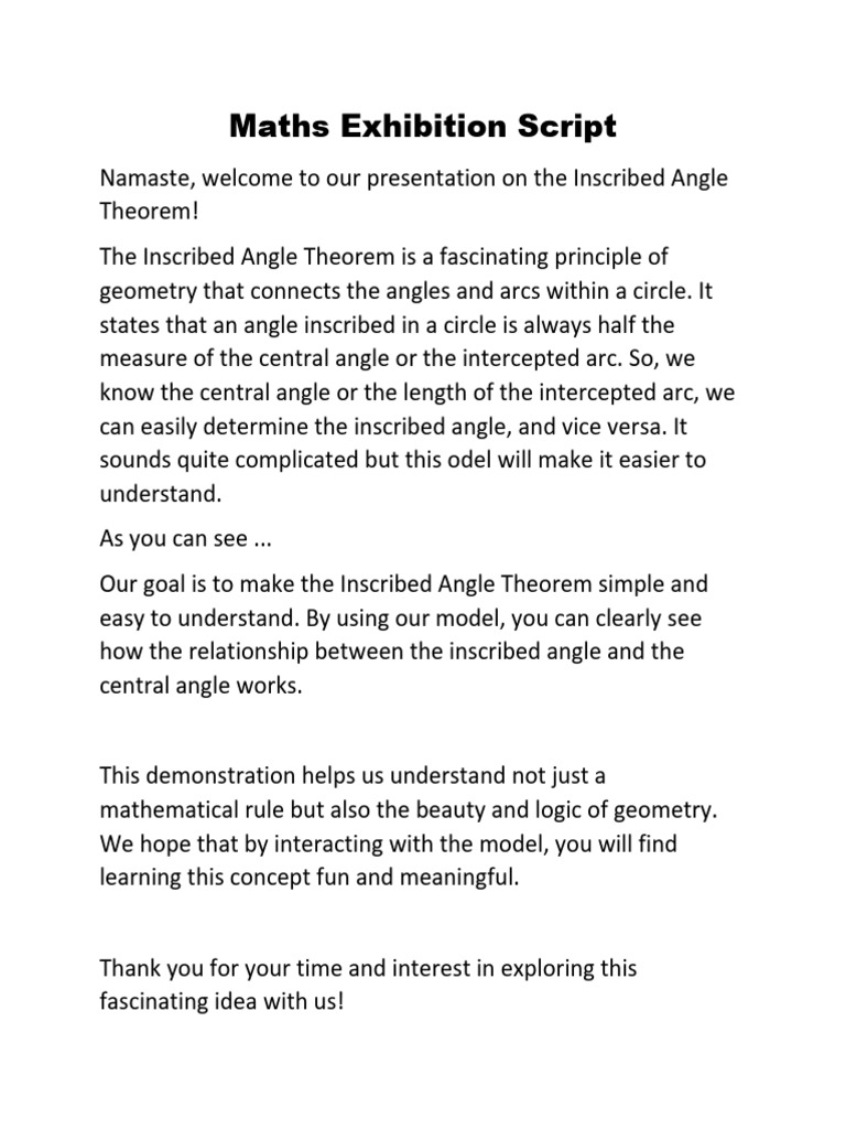 Understanding Inscribed Angles | PDF