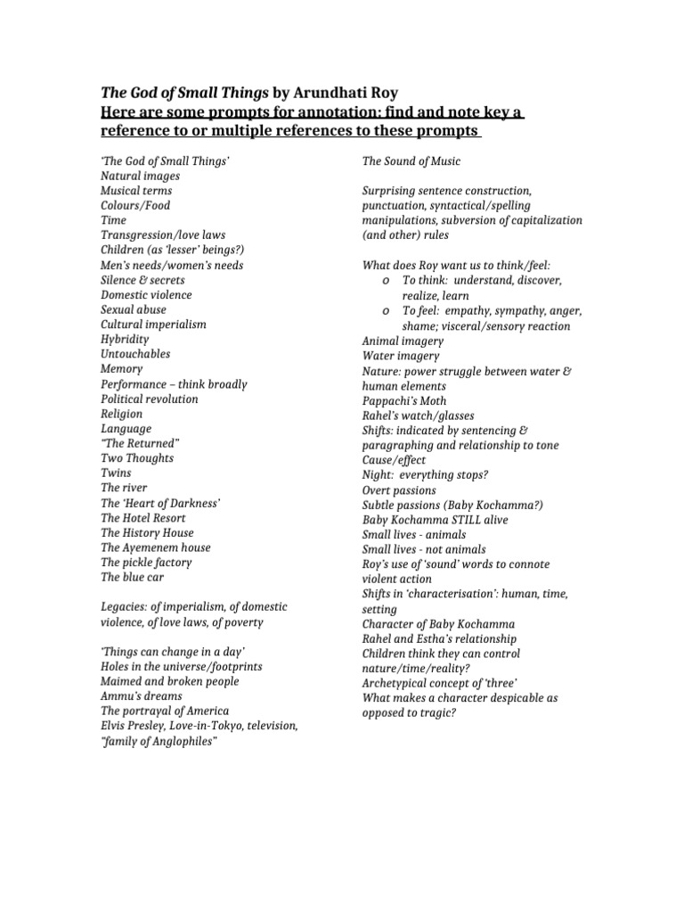 Annotation Prompts for 