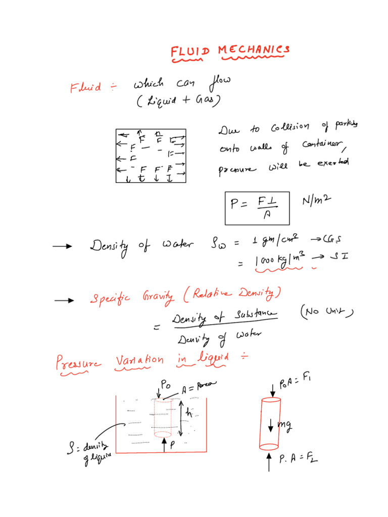 Fluid Mechanics Complete | PDF