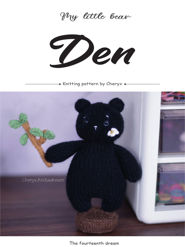 FREE Bear Knitting Pattern | PDF | Knitting | Sewing
