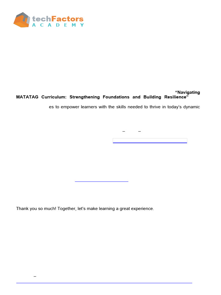 Letter To Partner Schools - Matatag Webinar | PDF | Psychological ...