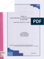 Study on Land Markets in Urban and Rural Areas of Lao PDR Land Policy Study No.2 Urder LLTP II300