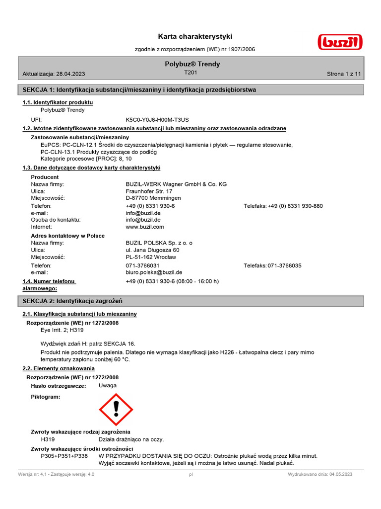 BUZIL SD T201 PL-PL V4-1 | PDF