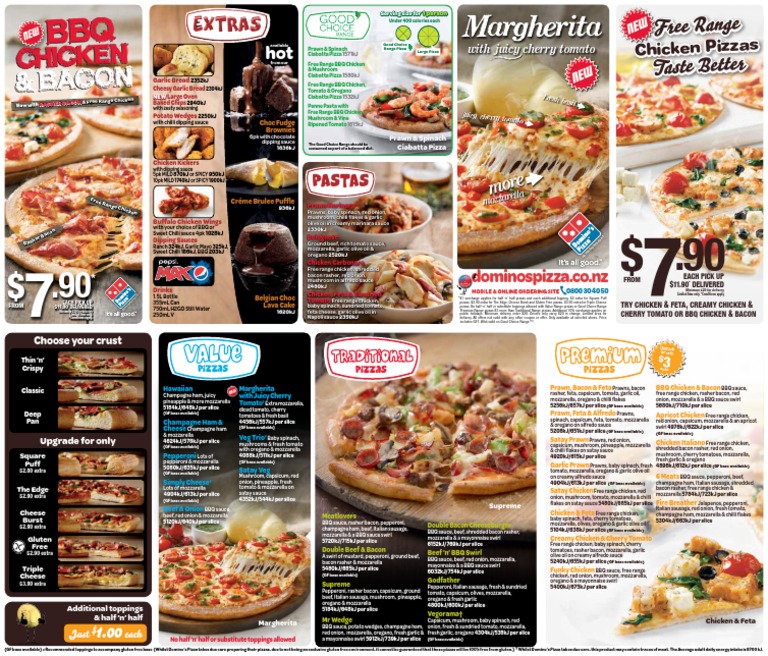 Current Menu Nz Pizza Tomato Sauce