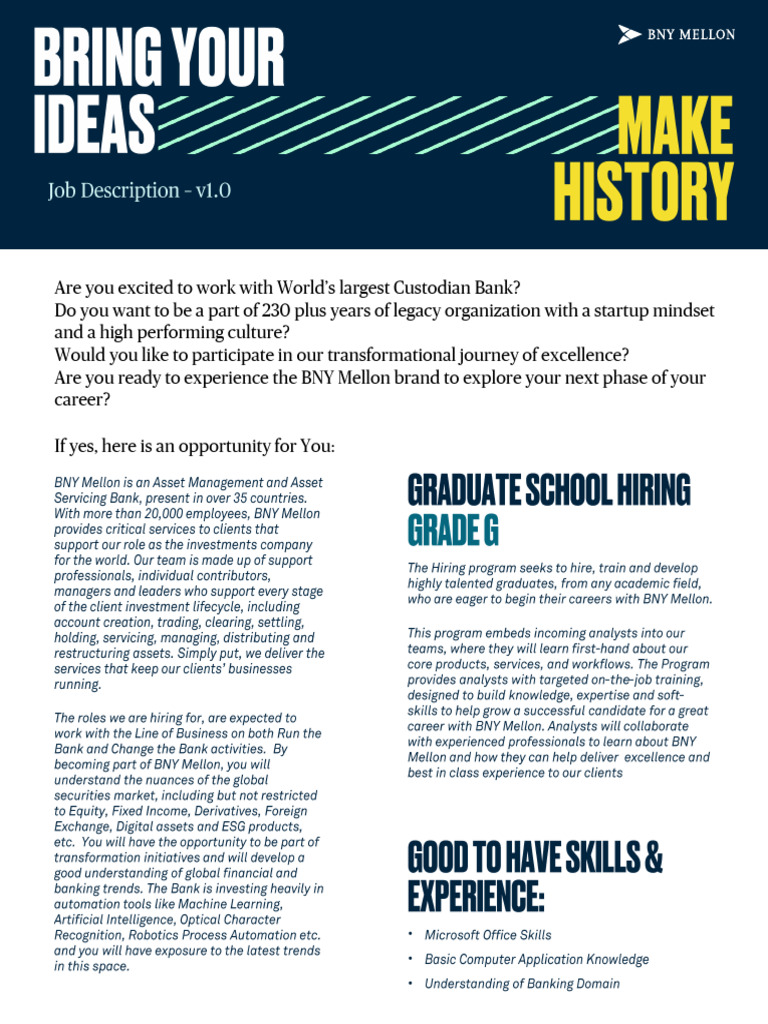 BNY Mellon - Operations | PDF