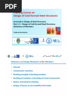 2. Training Course on Design of Cold-Formed Steel Structures
