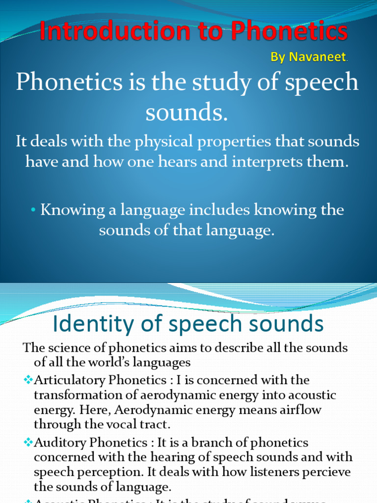 Module 2 -Introduction to Phonetics | PDF | Phonetics | Vowel