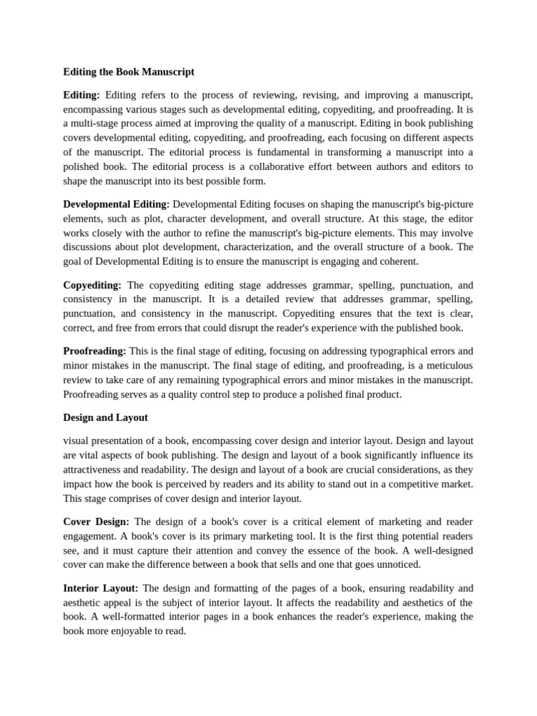 Comprehensive Guide to Book Editing | PDF | Copy Editing | Editing